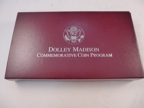 1999 Dolley Madison Silver Dollars Two Piece Set Proof and Uncirculated Gem Uncirculated