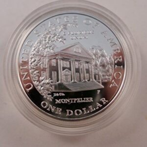 1999 Dolley Madison Silver Dollars Two Piece Set Proof and Uncirculated Gem Uncirculated