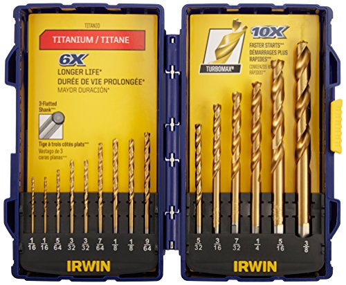 Irwin Tools Drill BIT 15PC TIN Turbo SPEEDBOR PRO Set