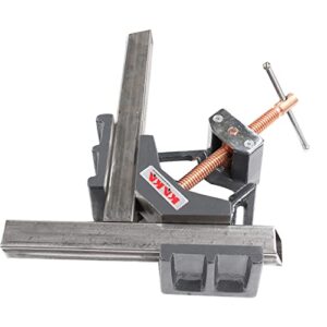 KAKA INDUSTRIAL AC-100 Angle Clamp, Solid Construction, 90 Degree Welding Angle Clamp, Heavy-Duty Cast-Iron Angle Clamp Vice