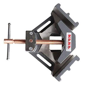 KAKA INDUSTRIAL AC-100 Angle Clamp, Solid Construction, 90 Degree Welding Angle Clamp, Heavy-Duty Cast-Iron Angle Clamp Vice