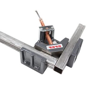 KAKA INDUSTRIAL AC-100 Angle Clamp, Solid Construction, 90 Degree Welding Angle Clamp, Heavy-Duty Cast-Iron Angle Clamp Vice