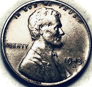 1943 d lincoln wheat cent penny seller mint state