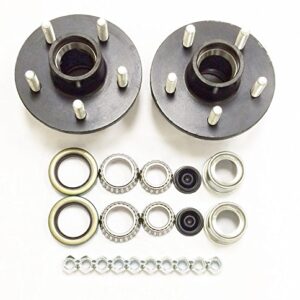 Libra Trailer 5 Lugs Idler Hub Kits 5 on 4.5 5x4.5 for 3500 lbs Axle 22017K Pack 2