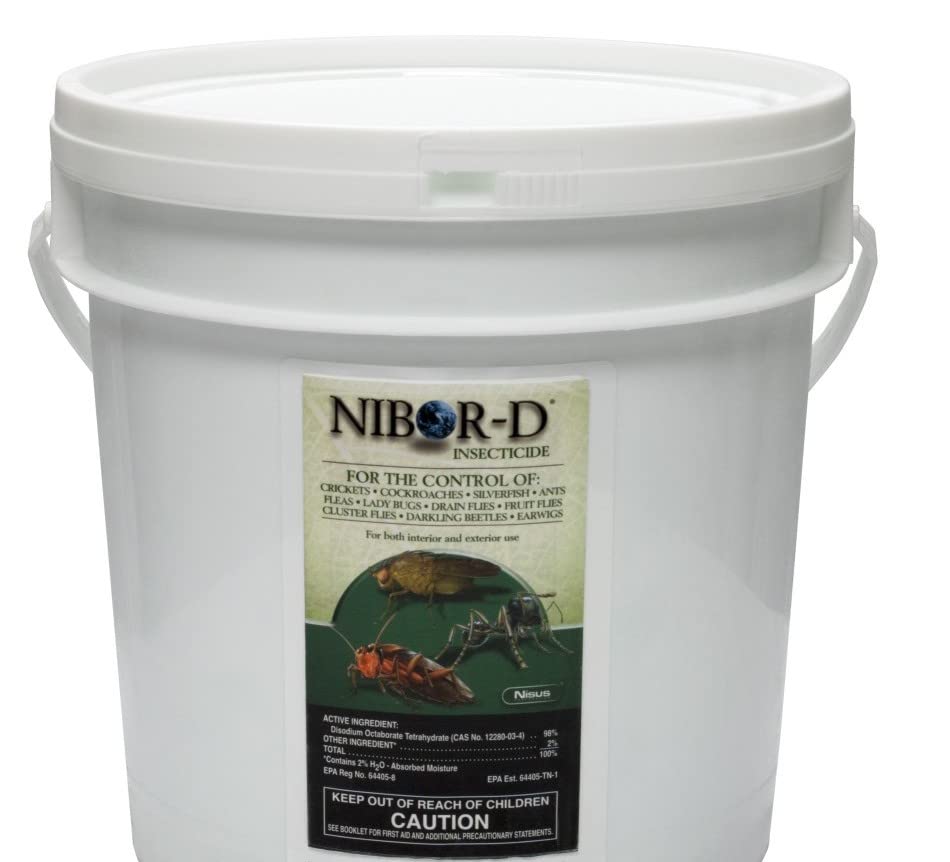 Nibor D Insecticide Dust Or Spray 5 Lbs Ants Roaches Fleas Lady Bugs Silverfish Not for Sale To: California