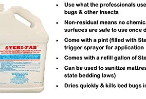 Steri-fab Bed Bug Spray Kit Bedbugs Killer Spray Sofa Furniture Mattress Bedbugs