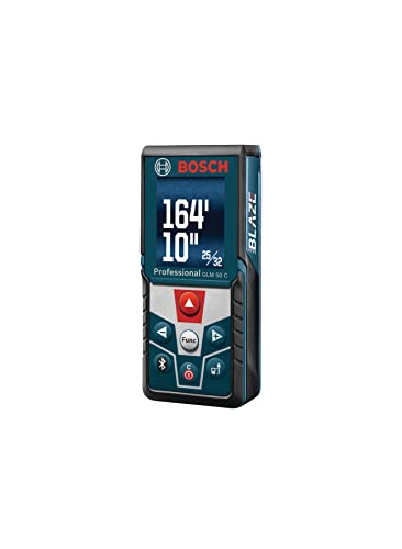 BOSCH Blaze GLM50C Bluetooth Enabled 165ft Laser Distance Measure with Color Backlit Display