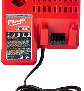 Milwaukee 48-59-1850 M18 RED LITHIUM XC 5.0 Ah Batteries (2) + 48-59-1812 M12 and M18 Multi Voltage Charger kit