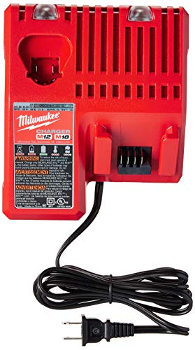 Milwaukee 48-59-1850 M18 RED LITHIUM XC 5.0 Ah Batteries (2) + 48-59-1812 M12 and M18 Multi Voltage Charger kit