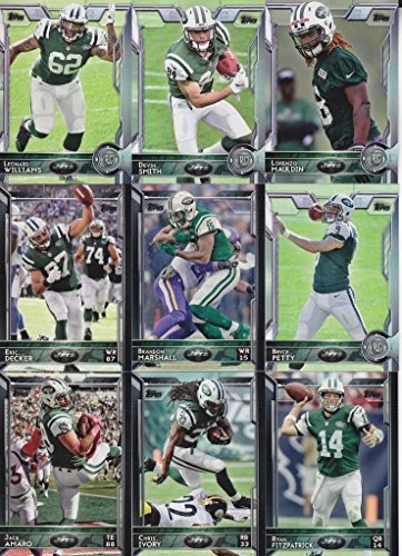 New York Jets 2015 Topps NFL Football Complete Regular Issue 20 Card Team Set Including Brandon Marshall, Darrelle Revis and Others