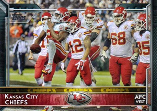 Kansas City Chiefs 2015 Topps NFL Football Complete Hand Collated Regular Issue 16 Card Team Set Including Alex Smith, Jamaal Charles Plus