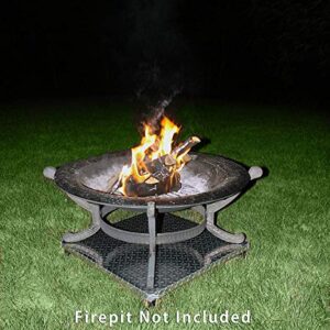 Northland Online Deck Defender & Grass Guard, High Temp Fire Pit Heat Shield, Fire Pit Mat for Grass Lawn Protection, Fire Pit Pad for Outdoors, Bonfires, Wood Burning