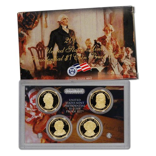 2008 S US Mint Presidential $1 Coin Proof Set OGP