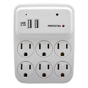 Spy-MAX Functional Plug-In Wall Outlet with USB Hidden Camera - 1080P Spy Camera with Digital Video Recorder & Removable SD Card - Motion Activated Wall Charger Hidden Camera Recorder for Home - White