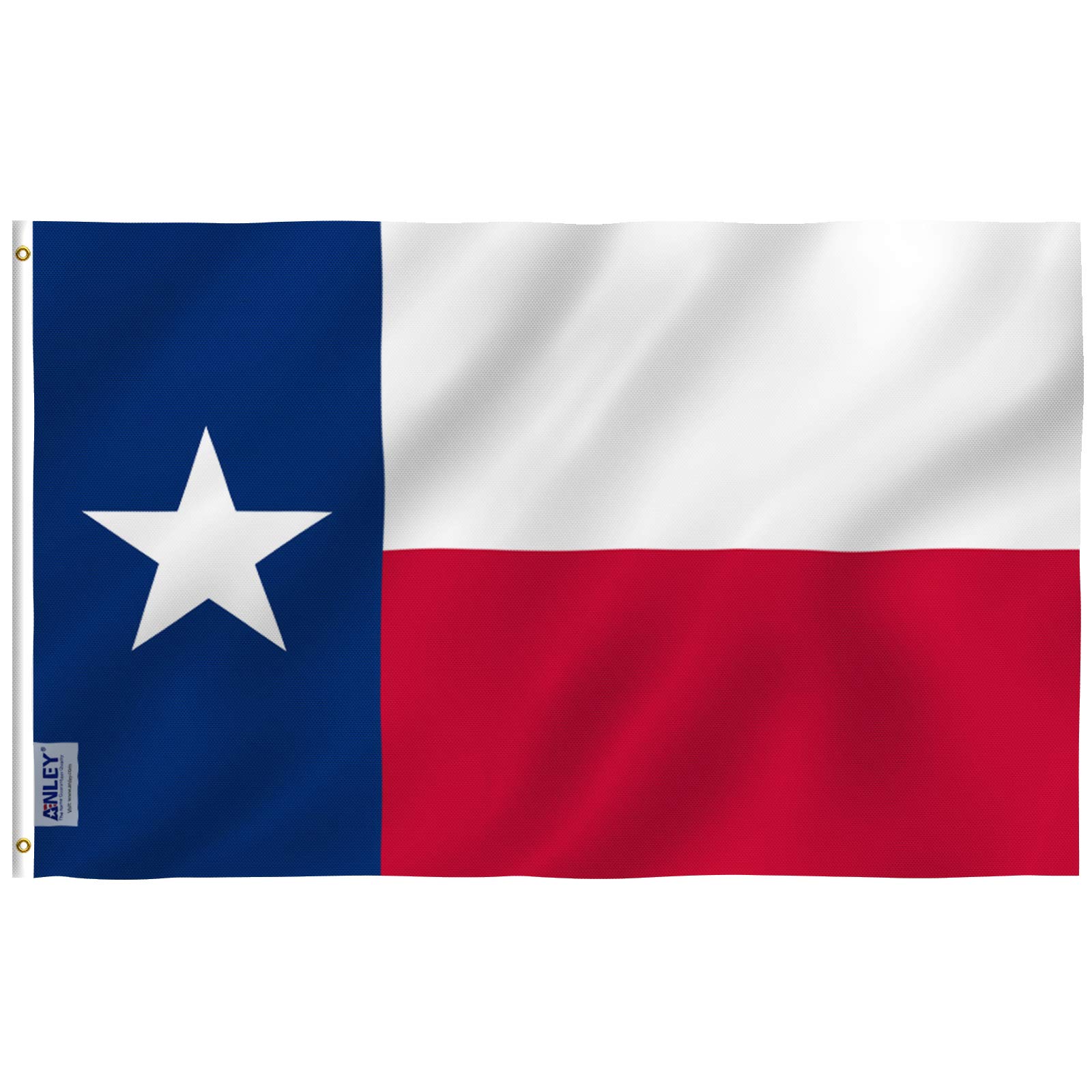 Anley Fly Breeze 3x5 Foot Texas State Flag - Vivid Color and Fade proof - Canvas Header and Double Stitched - Texas State Flags Polyester with Brass Grommets 3 X 5 Ft