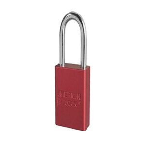 american lock a1106red1key padlock keyed, aluminum, red