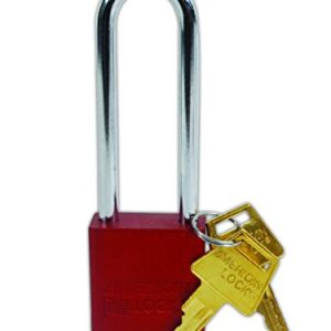 American Lock A1107RED Safety Lock-Out Padlock, Aluminum, Red, Оne Расk