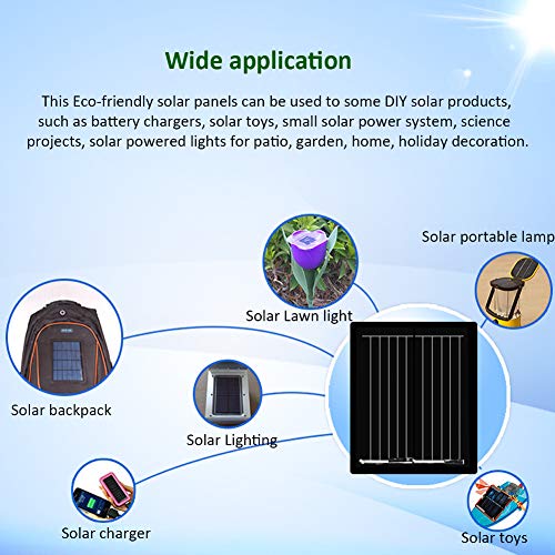 1V 80mAh 0.08W 30X25mm Micro Mini Power Small Solar Cell Panel Module for DIY Solar Light Phone Charger Toy Flashlight Power Bank (10)