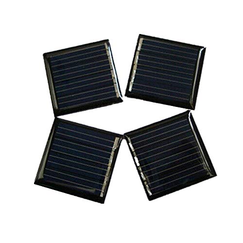 10Pcs 2V 45mah 0.09W 30x30mm Micro Mini Power Small Solar Cell Panel Module for DIY Solar Light Phone Charger Toy Flashlight (10)