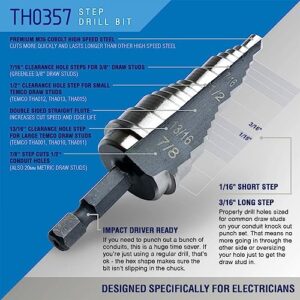 TEMCo TH0037 4" Hydraulic Knockout Punch Electrical Conduit Hole Cutter Set KO Tool Kit 5 Year Warranty