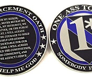 Police Challenge Coin - One Ass to Risk Police Academy Graduation or Retirement Gifts
