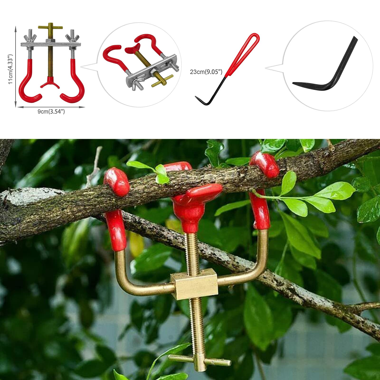 Voilamart 14 Piece Bonsai Tools Kit with Case, Carbon Steel Scissor Cutter Shear Set Garden Plant Tools