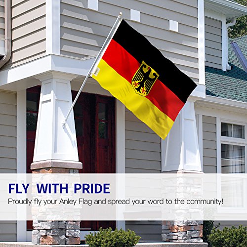 ANLEY Fly Breeze 3x5 Foot German State Ensign Flag - Vivid Color and Fade Proof - Canvas Header and Double Stitched - Germany Eagle Flags Polyester with Brass Grommets 3 X 5 Ft