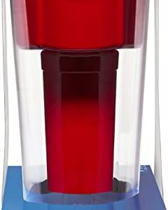 Brita Water Filter Pitcher for Tap and Drinking Water with 1 Standard Filter, Lasts 2 Months, 6-Cup Capacity, Christmas Gift for Men and Women, BPA Free, Red