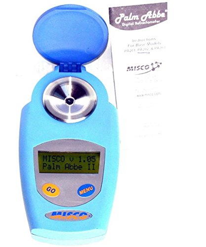 MISCO PA201 Palm Abbe Digital Handheld Refractometer, Brix Scale 0-56.0 ...