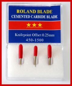 roland 3-pack type replacement cemented carbide blade set 45 degree