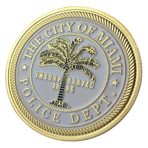 miami police department / mpd g-p challenge coin 1124#
