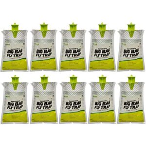 rescue! big bag fly trap – disposable, outdoor use - 10 traps