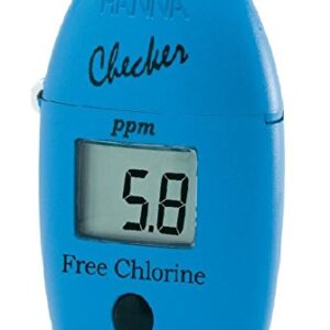 COMBO! Hanna Instruments HI701 Checker HC Handheld Colorimeter for Free Chlorine plus (1) HI 701-25 (25 extra tests)