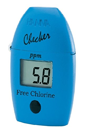 COMBO! Hanna Instruments HI701 Checker HC Handheld Colorimeter for Free Chlorine plus (1) HI 701-25 (25 extra tests)