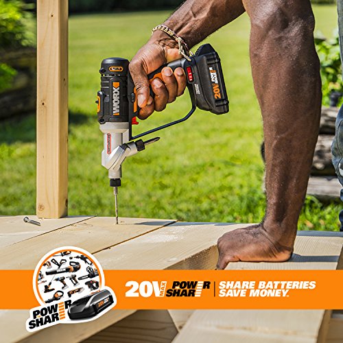 Worx WX176L 20V Power Share Switchdriver 1.5Ah 2-in-1 Cordless Drill & Driver