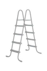bestway flowclear above ground swimming pool ladder 48" | corrosion-resistant metal frame