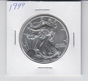 1999 american silver eagle 1 ounce silver dollar coin dollar brilliant uncirculated