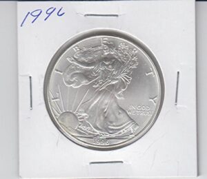 1996 american silver eagle 1 ounce silver coin dollar brilliant uncirculated