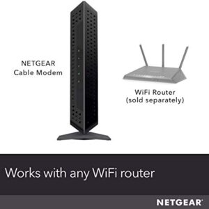 NETGEAR Cable Modem CM600 - Compatible with Cable Providers Including Xfinity by Comcast, Spectrum, Cox | for Cable Plans Up to 400 Mbps | DOCSIS 3.0 | 24x8