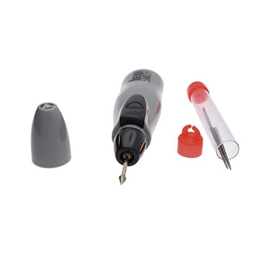 The Beadsmith Motorized Bead Reamer – Cordless: 2 AA Batteries – Included 3 Diamond Points – Use on Glass, Ceramic or Stone – Tools for Opening & Enlarging Holes & Softening & Smoothing Rough Edges