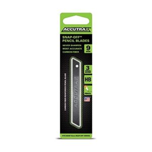 accutrax sharpdraw carpenter pencil refill, 3 pieces