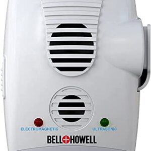 Bell + Howell Ultrasonic Electromagnetic Pest Repeller with AC Outlet and Switch, 1-Count…