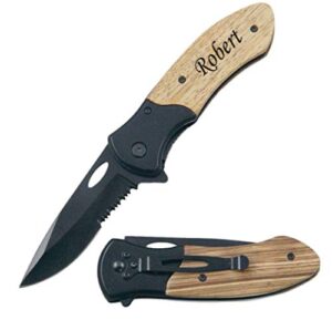 forevergiftsusa free engraving - quality wood handle multi-purpose knife