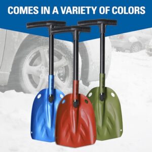 SubZero 17222 Collapsible Snow Shovel, Light Weight Aluminum Snow Shovel for Car, Emergency Shovel for Driveway and Car