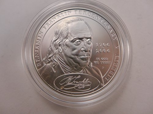 2006 Benjamin Franklin Commemorative Founding Father Uncirculated Silver Dollar $1 Uncirculated US Mint