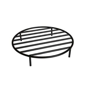 onlyfire round fire pit grate with 4 legs for outdoor campfire grill cooking, 19 inch