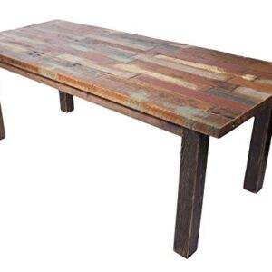 Reclaimed wood dining table