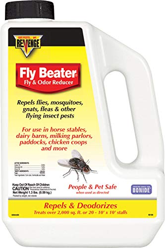 Bonide (BND46169) - Revenge Fly Beater Fly and Odor Reducer, Fly Repellent Granules (1.3 lb.)