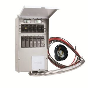 a506a pro/tran2 50-amp 6-circuit 2 manual transfer switch with optional power inlet