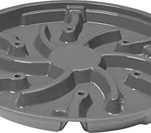 Tough Pans 87093 Dry Lift Water Heater Pan with PVC Adapter, 25" Diameter Black